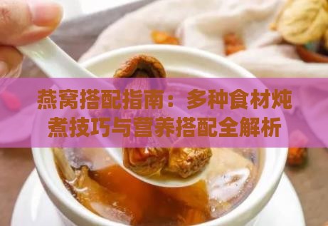 燕窝搭配指南：多种食材炖煮技巧与营养搭配全解析