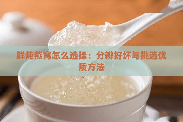 鲜炖燕窝怎么选择：分辨好坏与挑选优质方法