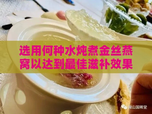 选用何种水炖煮金丝燕窝以达到更佳滋补效果