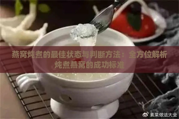 燕窝炖煮的更佳状态与判断方法：全方位解析炖煮燕窝的成功标准