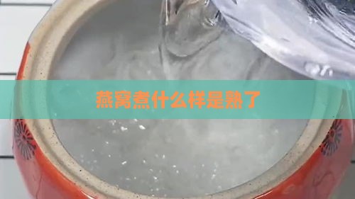 燕窝煮什么样是熟了