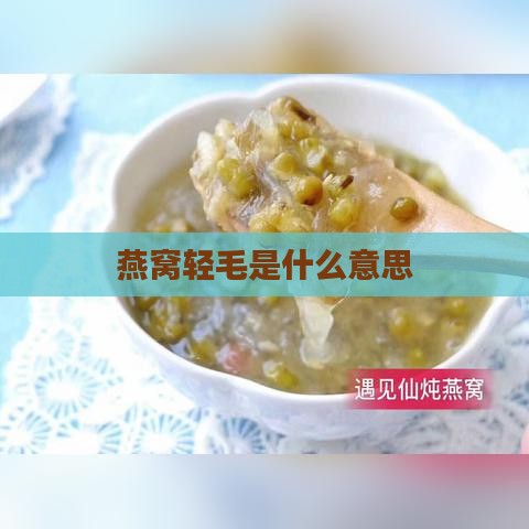 燕窝轻毛是什么意思