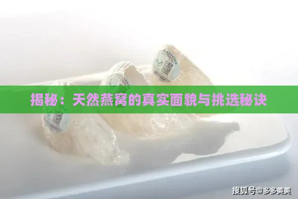 揭秘：天然燕窝的真实面貌与挑选秘诀