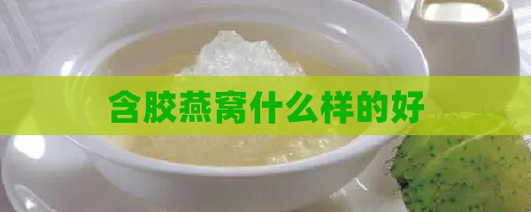 含胶燕窝什么样的好