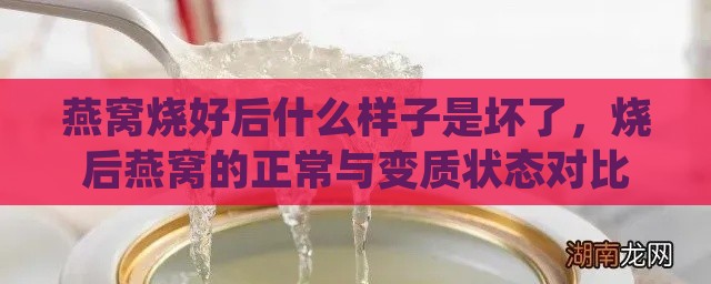 燕窝烧好后什么样子是坏了，烧后燕窝的正常与变质状态对比