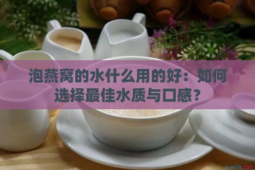 泡燕窝的水什么用的好：如何选择更佳水质与口感？