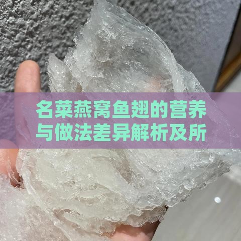 名菜燕窝鱼翅的营养与做法差异解析及所属菜系探究