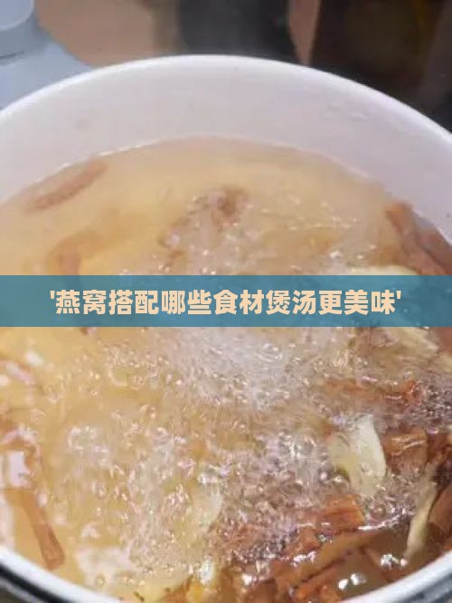 '燕窝搭配哪些食材煲汤更美味'