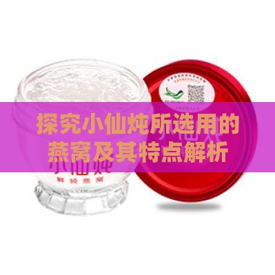 探究小仙炖所选用的燕窝及其特点解析