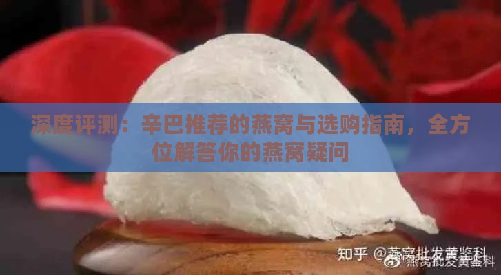 深度评测：辛巴推荐的燕窝与选购指南，全方位解答你的燕窝疑问