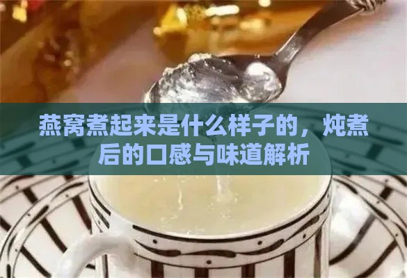 燕窝煮起来是什么样子的，炖煮后的口感与味道解析