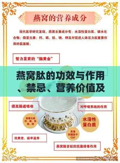 燕窝甘肽作用是什么功效及禁忌、食用方法详解