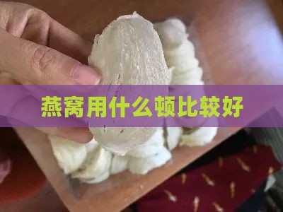 燕窝用什么顿比较好