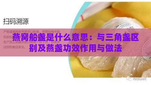 燕窝船盏是什么意思：与三角盏区别及燕盏功效作用与做法