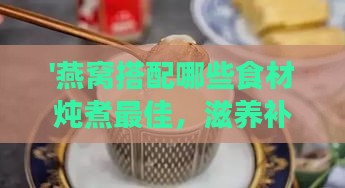 '燕窝搭配哪些食材炖煮更佳，滋养补益气血新秘方'