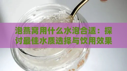 泡燕窝用什么水泡合适：探讨更佳水质选择与饮用效果