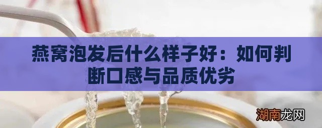 燕窝泡发后什么样子好：如何判断口感与品质优劣