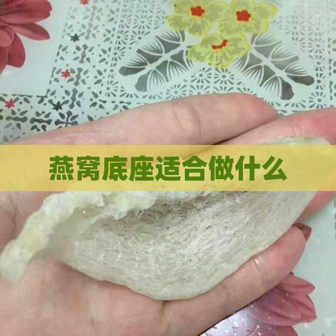 燕窝底座适合做什么