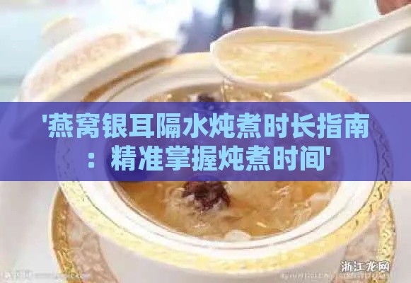 '燕窝银耳隔水炖煮时长指南：精准掌握炖煮时间'