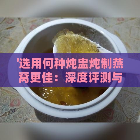 '选用何种炖盅炖制燕窝更佳：深度评测与推荐'