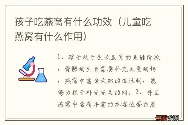 燕窝对孩子成长的全方位益处与科学喂养指南