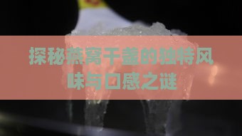 探秘燕窝干盏的独特风味与口感之谜