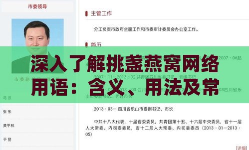 深入了解挑盏燕窝网络用语：含义、用法及常见相关问题解答