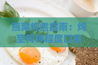 燕窝炖煮指南：炖至何种程度口感更佳及多种美味搭配建议