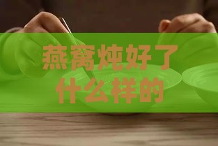 燕窝炖好了什么样的