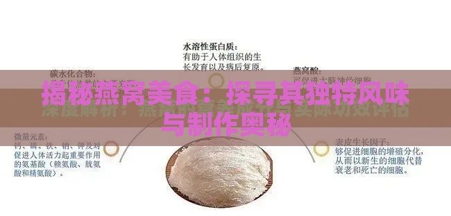 揭秘燕窝美食：探寻其独特风味与制作奥秘