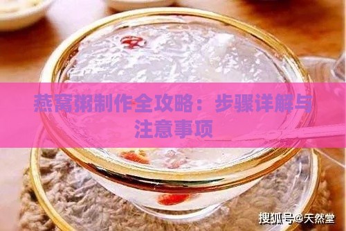 燕窝粥制作全攻略：步骤详解与注意事项