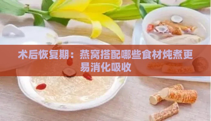 术后恢复期：燕窝搭配哪些食材炖煮更易消化吸收