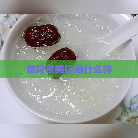 燕窝煮完以后什么样