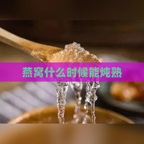 燕窝什么时候能炖熟