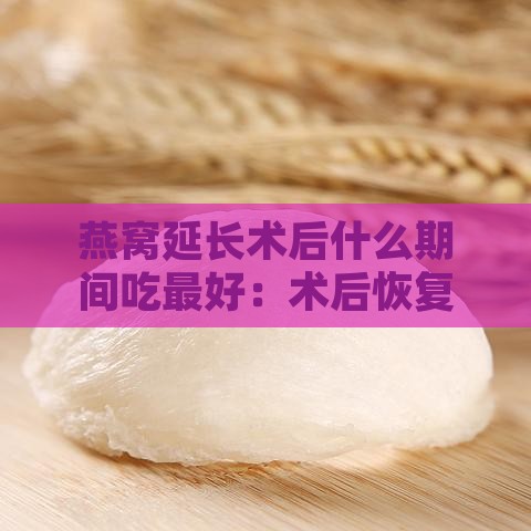 燕窝延长术后什么期间吃更好：术后恢复期食用时机与好处