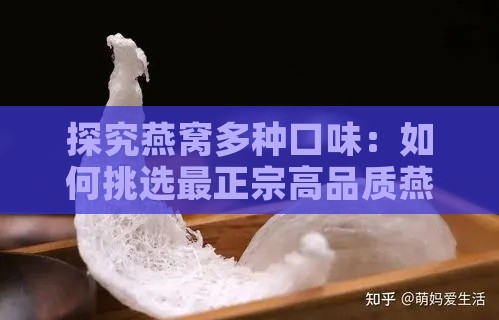 探究燕窝多种口味：如何挑选最正宗高品质燕窝及其口感特点