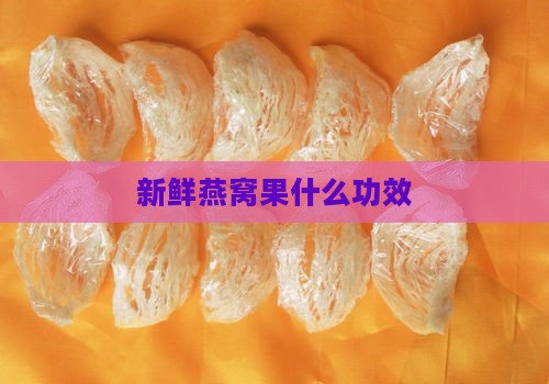 新鲜燕窝果什么功效