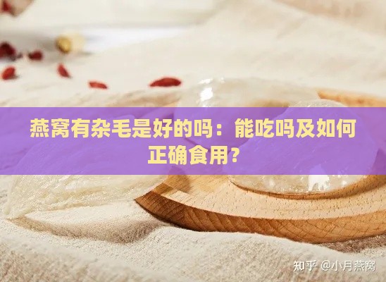 燕窝有杂毛是好的吗：能吃吗及如何正确食用？