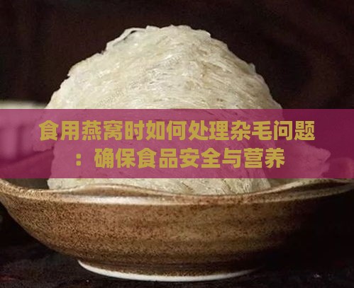 食用燕窝时如何处理杂毛问题：确保食品安全与营养