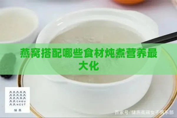 燕窝搭配哪些食材炖煮营养更大化