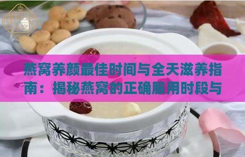 燕窝养颜更佳时间与全天滋养指南：揭秘燕窝的正确服用时段与美容效果