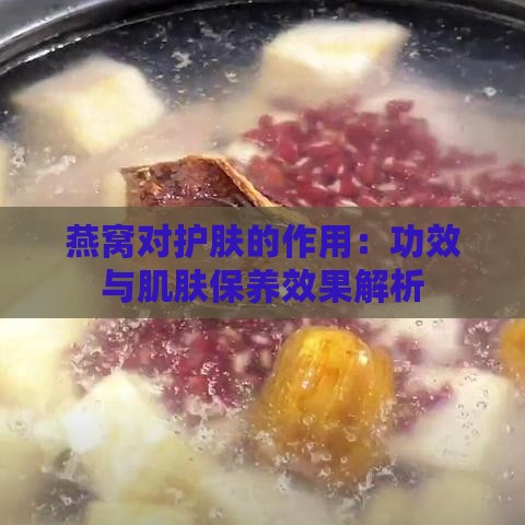 燕窝对护肤的作用：功效与肌肤保养效果解析