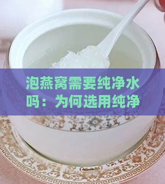 泡燕窝需要纯净水吗：为何选用纯净水泡发燕窝？