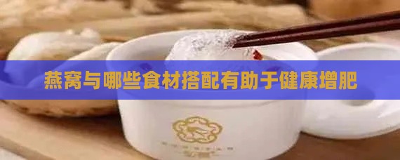 燕窝与哪些食材搭配有助于健康增肥