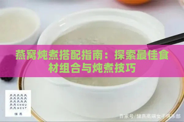 燕窝炖煮搭配指南：探索更佳食材组合与炖煮技巧