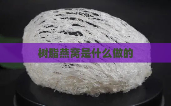 树脂燕窝是什么做的