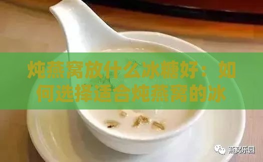 炖燕窝放什么冰糖好：如何选择适合炖燕窝的冰糖使其更美味与滋养