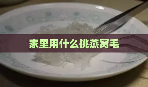 家里用什么挑燕窝毛